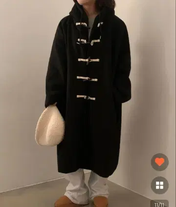 오버 사이즈 더플 코트 nugu