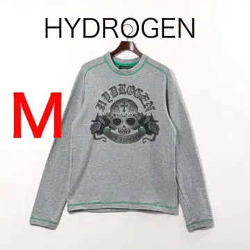 H4102-150 하이드로겐 스컬 디자인 긴팔 맨투맨 Y2K