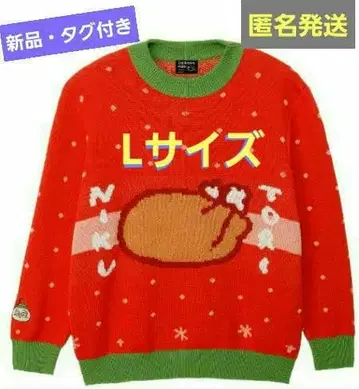 새상품 치이카와 파크 스웨터 토끼 TORINIKU 레드 L 사이즈