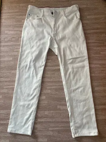 EDWIN 화이트 스트레이트 데님