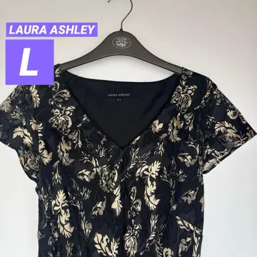 LAURA ASHLEY / 블랙 골드 원피스 L 11