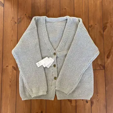 ANGIE 스팽글 V넥 니트 가디건