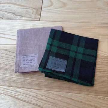 미사용 새상품 fog linen work 손수건 2장 세트