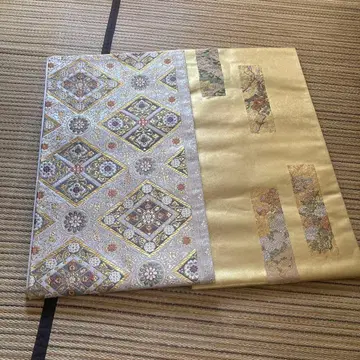 고급 후쿠로 오비 금은 무늬