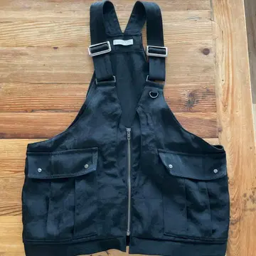 enof twill bag vest 블랙 이나프 블랙