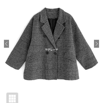 GRL 글렌체크 트위드 자켓 그레이 [at2131]