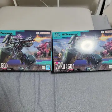 BANDAI HG 자쿠(GQ) 2체 세트