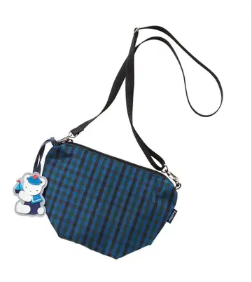 파밀리아 보트형 미니백 숄더백 블루 계열 사선 가케 파우치