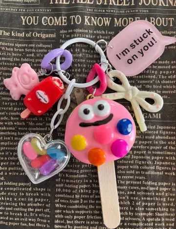 주렁주렁 키링 마블 초코 캔디