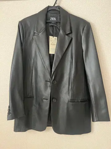 ZARA 블랙 가죽 자켓