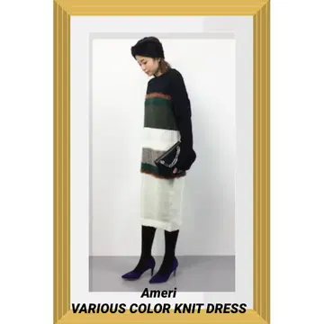 Ameri VARIOUS COLOR KNIT DRESS