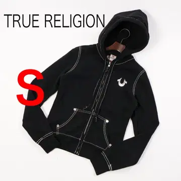 H4106-150 트루 릴리전 스티치 디자인 풀 집업 후드티 Y2K