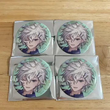 니지산지 Sweet Floaties 캔뱃지 무라쿠모 카게츠 4개