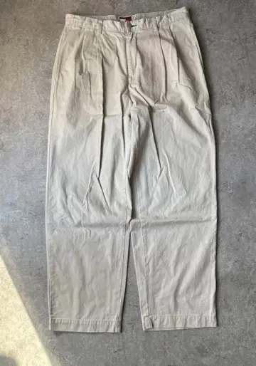 Tommy Hilfiger 투 턱 슬랙스 베이지 L W34