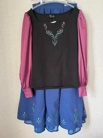 디즈니 겨울왕국 안나 M 사이즈 상의 스커트 kaho