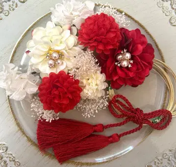 성인식 졸업식 시치고산 사전 촬영 머리 장식