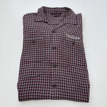 라디얼 레이온 셔츠 자수 로고