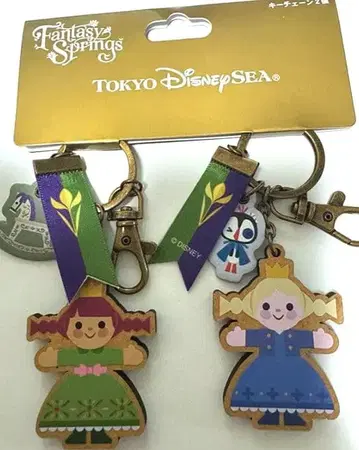 겨울왕국 안나와 엘사 프로즌 저니 키체인 키링 참