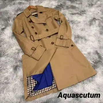 [ 새상품급 ] Aquascutum 트렌치코트 라이너 파랑 오쿠사 나오코