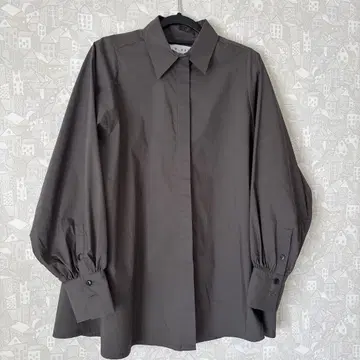 RIM.ARK 다크 그레이 긴팔 셔츠