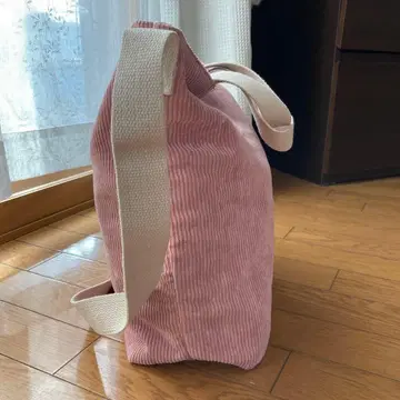 CONVERSE 코듀로이 토트백 핑크