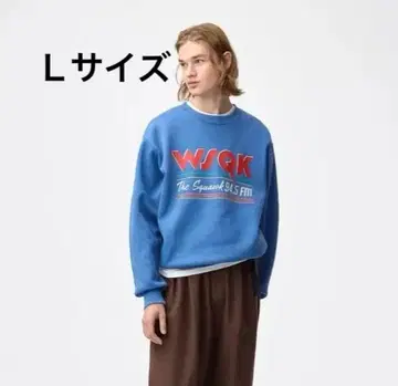 GU 기묘한 이야기 맨투맨 L BLUE WSQK