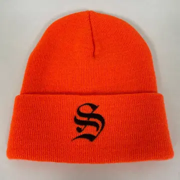 slip&co 오렌지 접이식 니트 모자