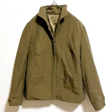 아우터 일본제 카키 M 상의 안감 부착 프론트 버튼 히요쿠 시타테