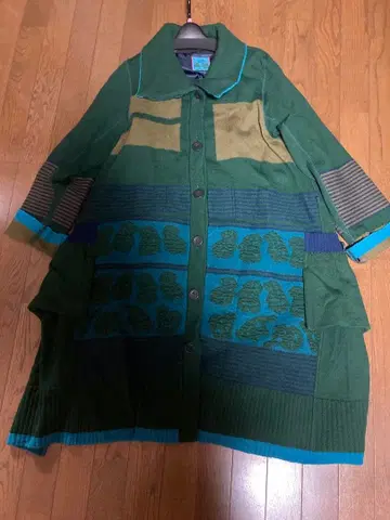 센소유니코 ann 길 롱 코트 니트 안길