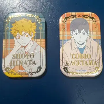 하이큐!! 스퀘어 캔뱃지 히나타 쇼요 카게야마 토비오