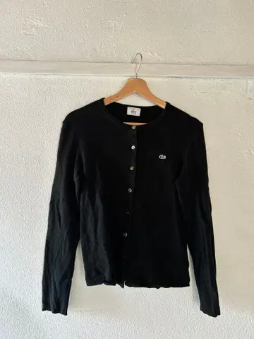 LACOSTE 라코스테 블랙 가디건 여성용