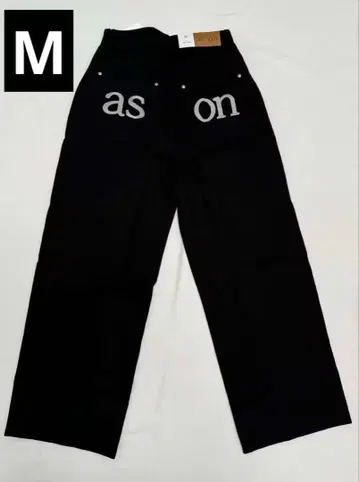 [ 당일 발송 ] ason 블랙 와이드 팬츠 M 사이즈