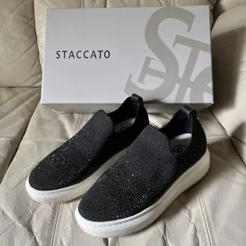 새상품급 스태커토 슈즈 슬립온 22cm