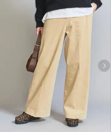 BEAUTY&YOUTH 코듀로이 와이드 스트레이트 팬츠