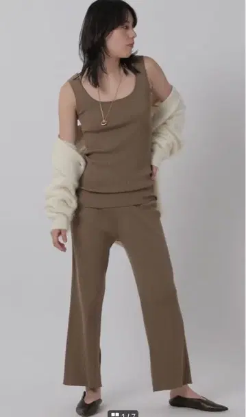 Chaos 프레아 리브 니트 탱크탑 & 팬츠