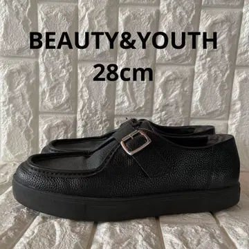 [ BEAUTY&YOUTH ] 28cm 블랙 로퍼 벨트 비즈니스