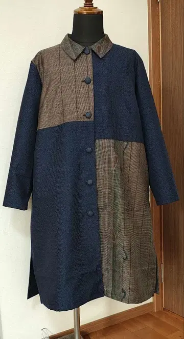 기모노 리메이크 패치워크 디자인 코트