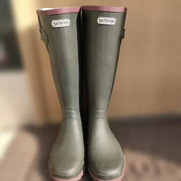 OUTDOOR 올리브 그린 레인부츠