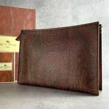 Etro Paisley Clutch Bag w/Box men's