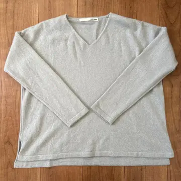 evam eva 캐시미어 V넥 풀오버 포그