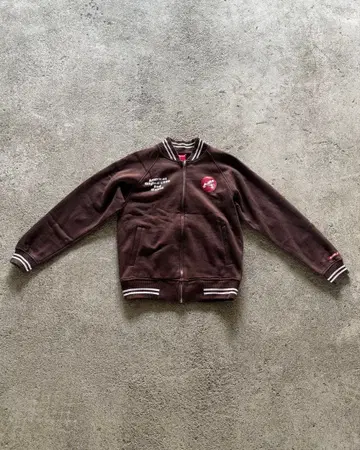 Radio Flyer 브라운 맨투맨 스타디움 자켓