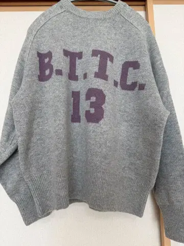 BEAMS BOY 니트 스웨터 빅 로고