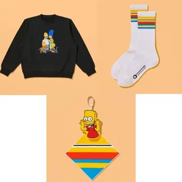 심슨 훼미리마트 Lee 트레이닝복 양말 타월