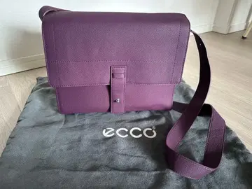 [ 새상품급 ] ECCO 퍼플 가죽 숄더백
