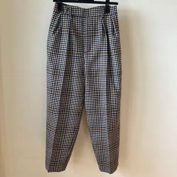 agas 체크 무늬 캐주얼 팬츠