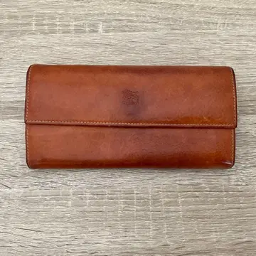 IL BISONTE 가죽 장지갑 브라운 일비종떼