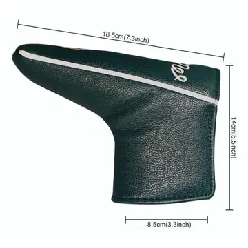 블랙 컬러 합성 피혁 퍼터용 골프헤드커버