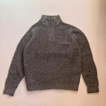 USED L.L.Bean 하프 지퍼 니트 ORGANIC COTTON