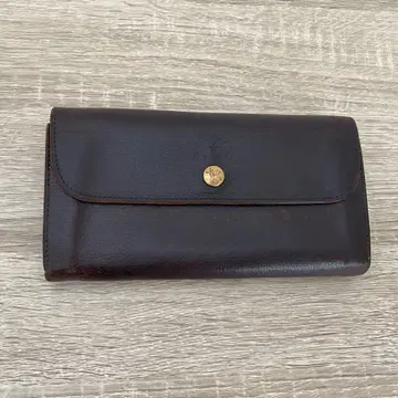 ILBISONTE 천연 가죽 장지갑 다크 브라운 일비종떼