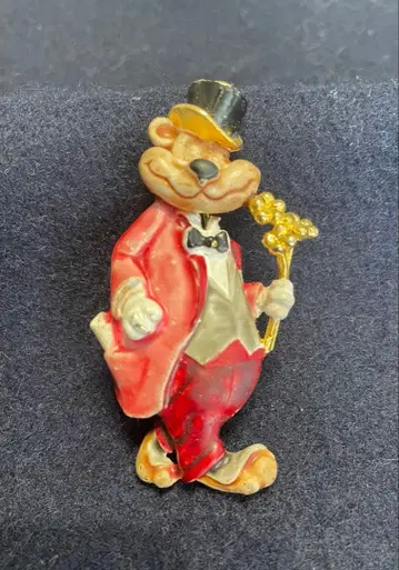 앤티크 브로치 영국제 테디베어